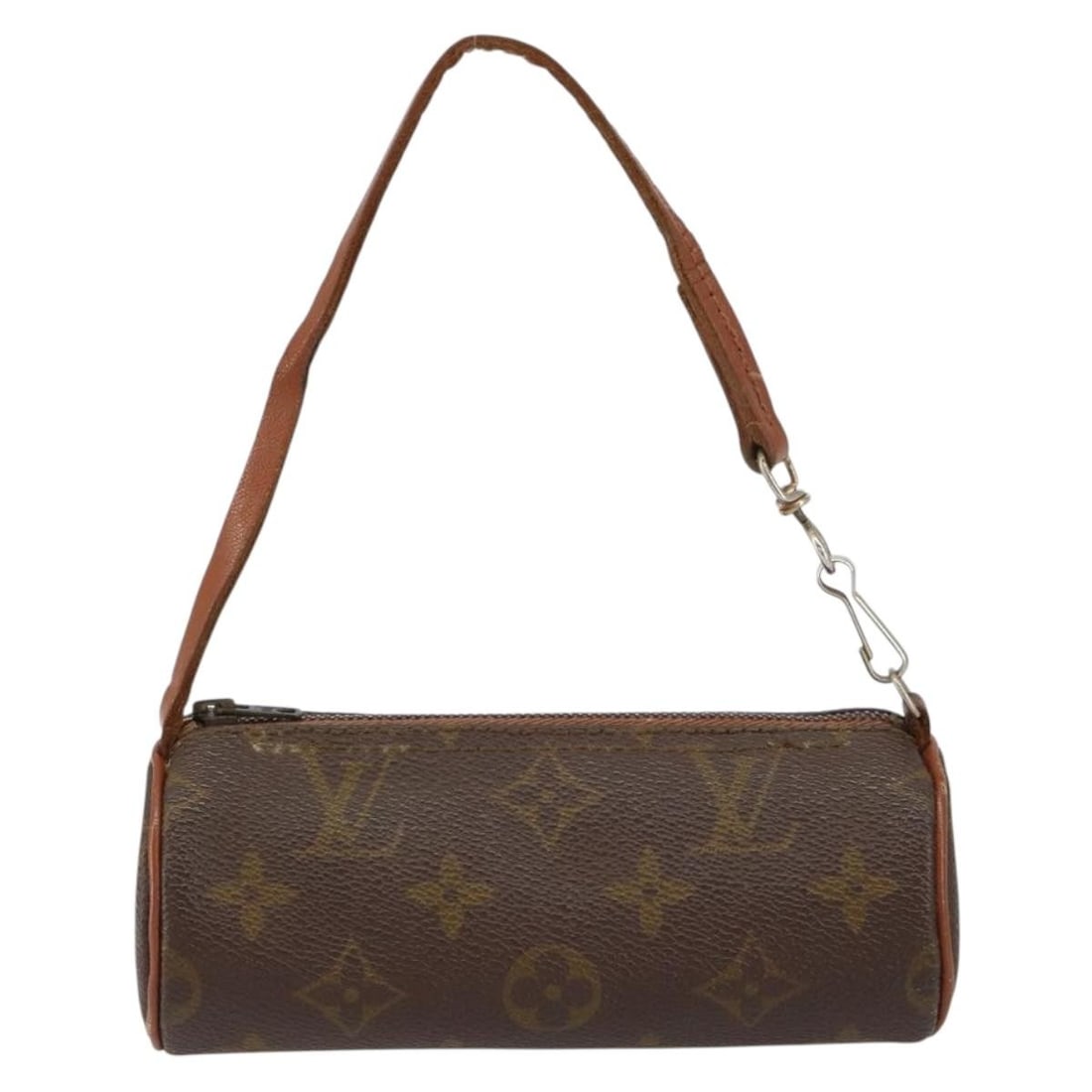 Papillon Pochette Brown Canvas Bag by Louis Vuitton Monogram: Papillon Pochette Brown Canvas Bag by Louis Vuitton Monogram The Louis Vuitton Papillon Pochette Monogram Canvas is a compact accessory designed for women, crafted from classic brown monogram canvas.