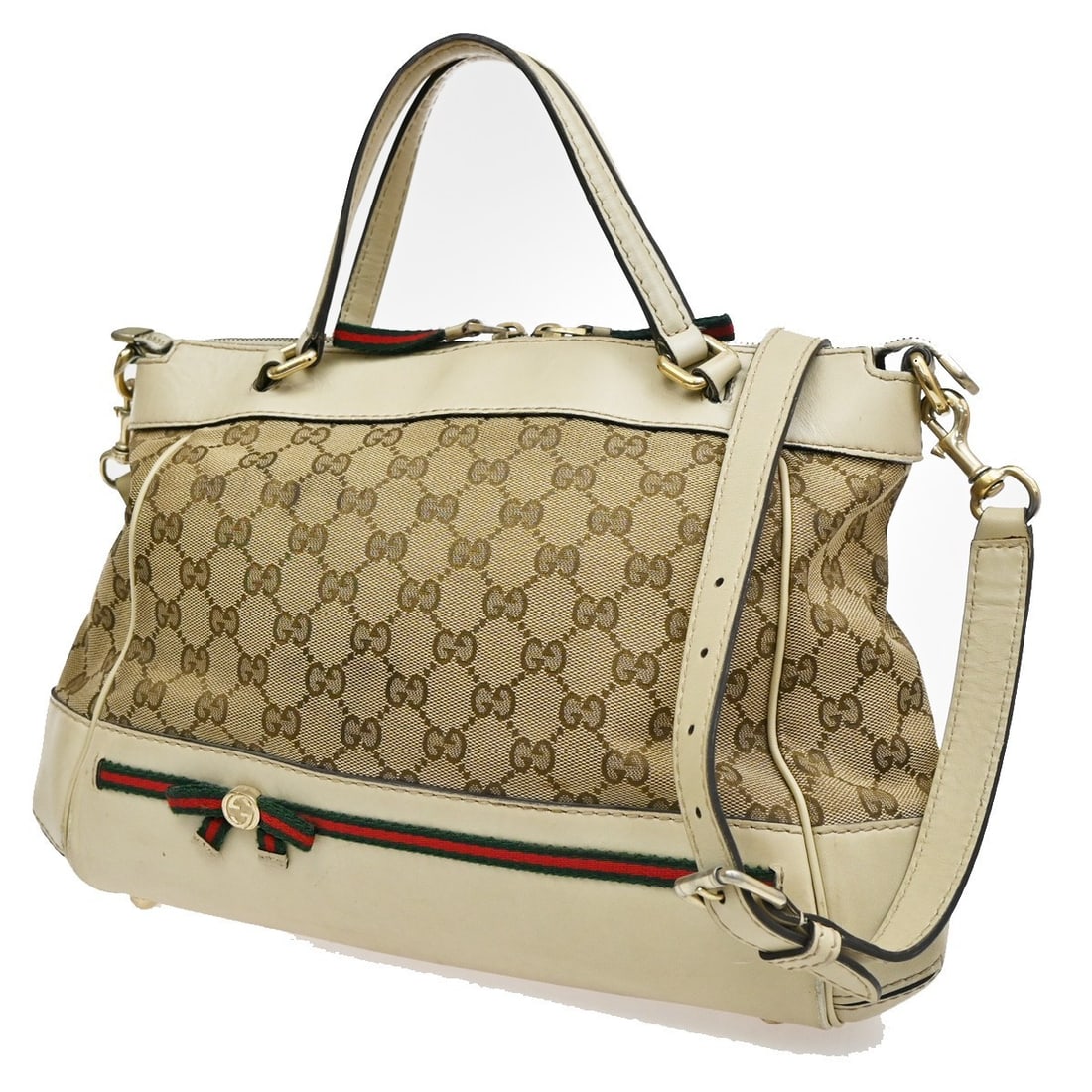 Brown Gucci Mayfair Canvas Tote Shoulder Bag 29cm by 22cm: Brown Gucci Mayfair Canvas Tote Shoulder Bag 29cm by 22cm This Gucci Mayfair Convertible Tote is crafted from brown canvas with a convertible shoulder design. Made in Italy, this pre-owned tote shows