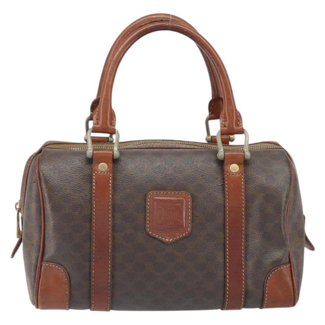 Celine Macadam Brown PVC and Leather Handbag 25cm by 16cm by 15cm (1 of 18)