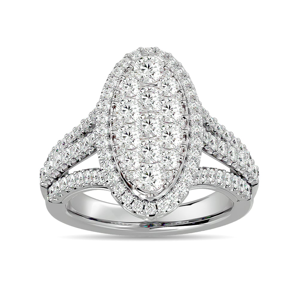 Diamond 2 Ct.tw Engagement Ring in 14K White Gold: Diamond 2 Ct.tw Engagement Ring in 14K White Gold 14k White Gold Stone Color: G-h Stone Clarity: I1 Each ring is presented in standard size 6.5. Complimentary resizing is available between sizes 510 (