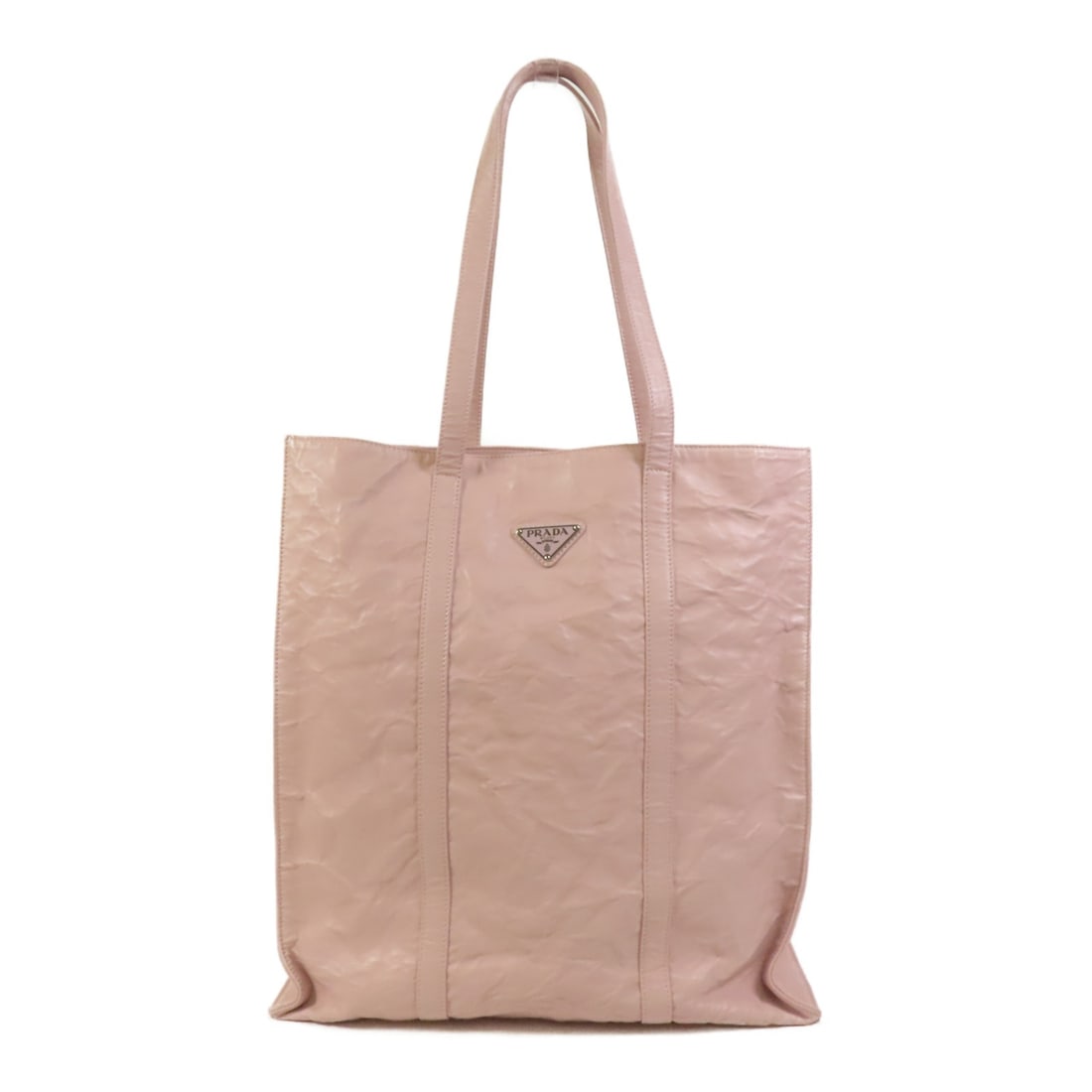 PRADA Nappa Antique Pink Calfskin Leather Tote Bag (1 of 14)