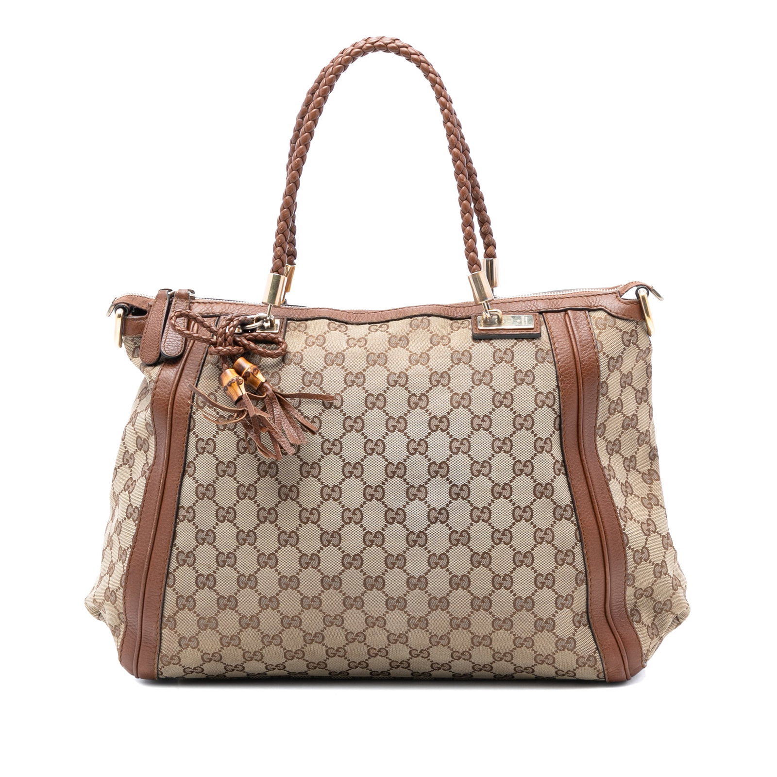Gucci Bella Convertible Tote in GG Canvas with Leather Trim (1 of 7)