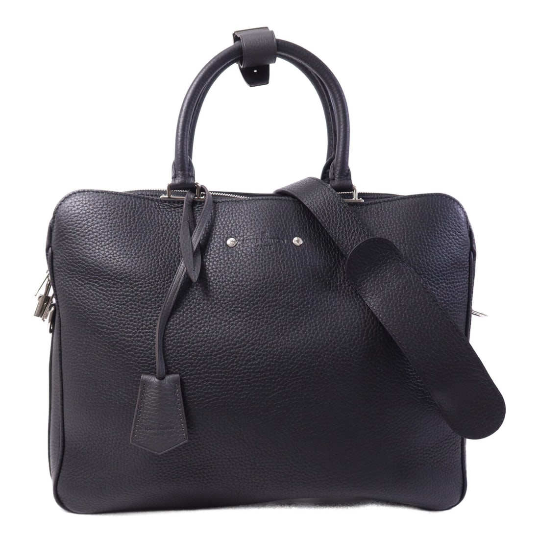 Louis Vuitton Armand Black Taurillon Calfskin Briefcase and Shoulder Bag M54381 (1 of 16)