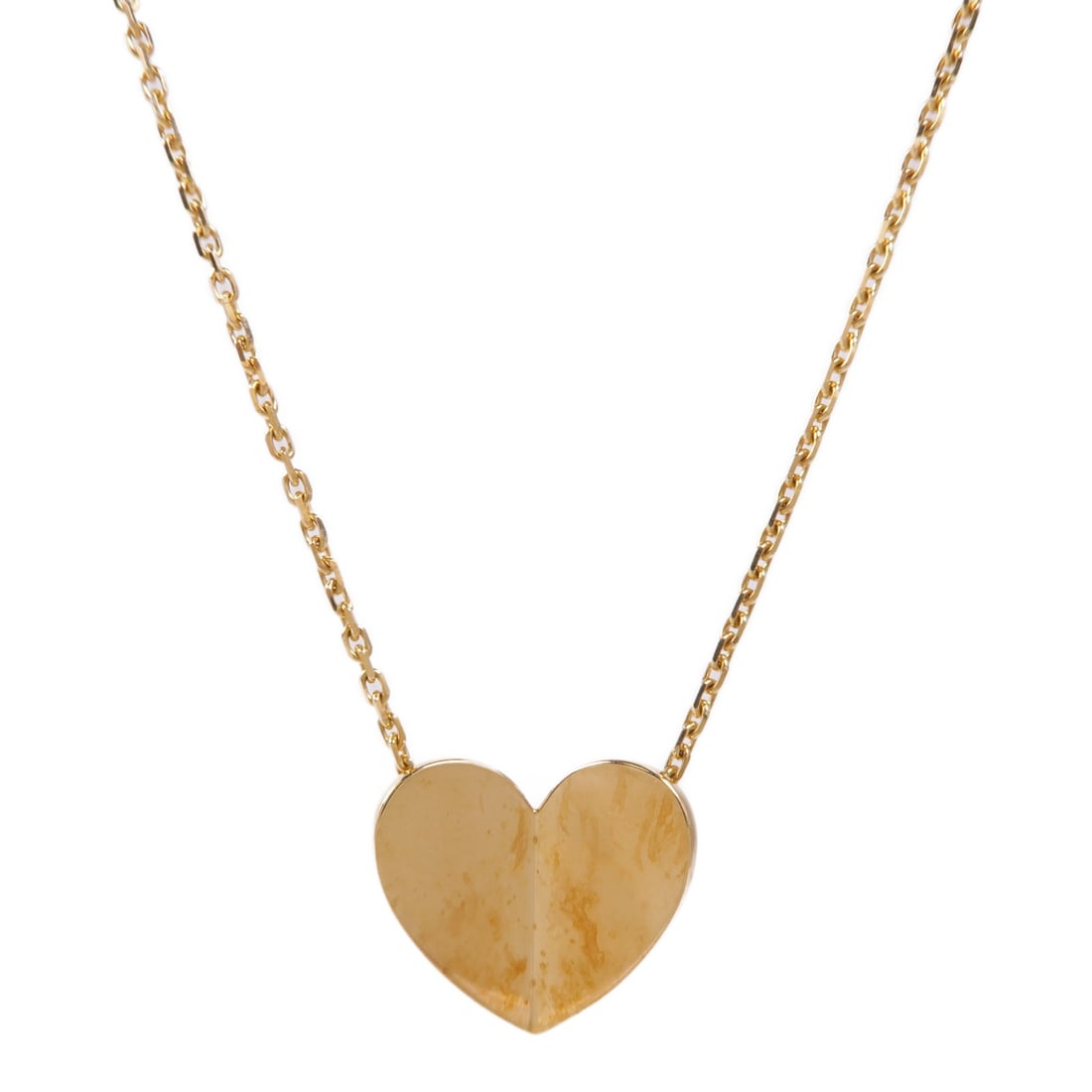 Van Cleef & Arpels Frivole Heart 18K Yellow Gold Necklace for Women (1 of 8)