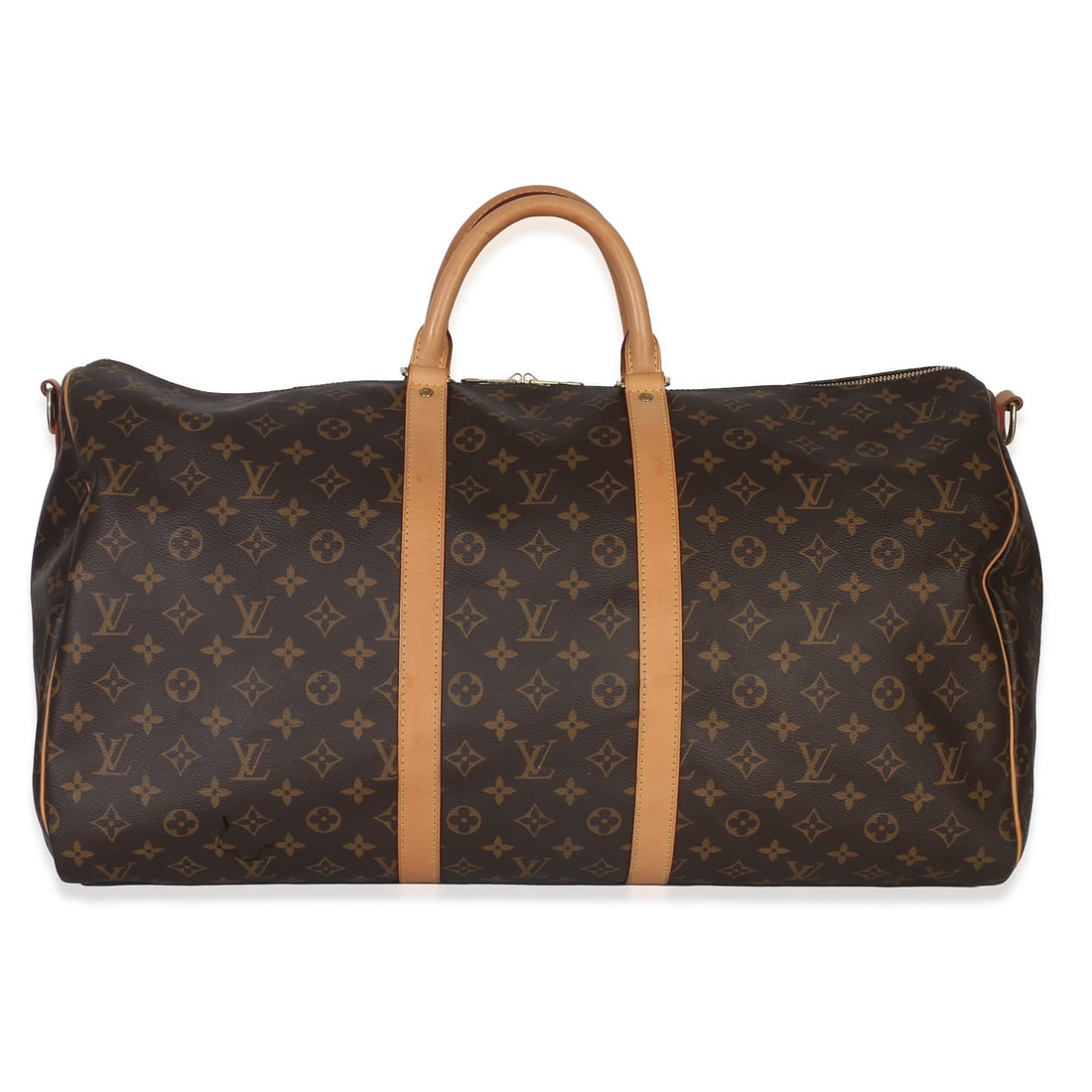 Keepall Bandouliere 55 Brown Monogram Canvas Duffle Bag with Zip Closure (1 of 8)
