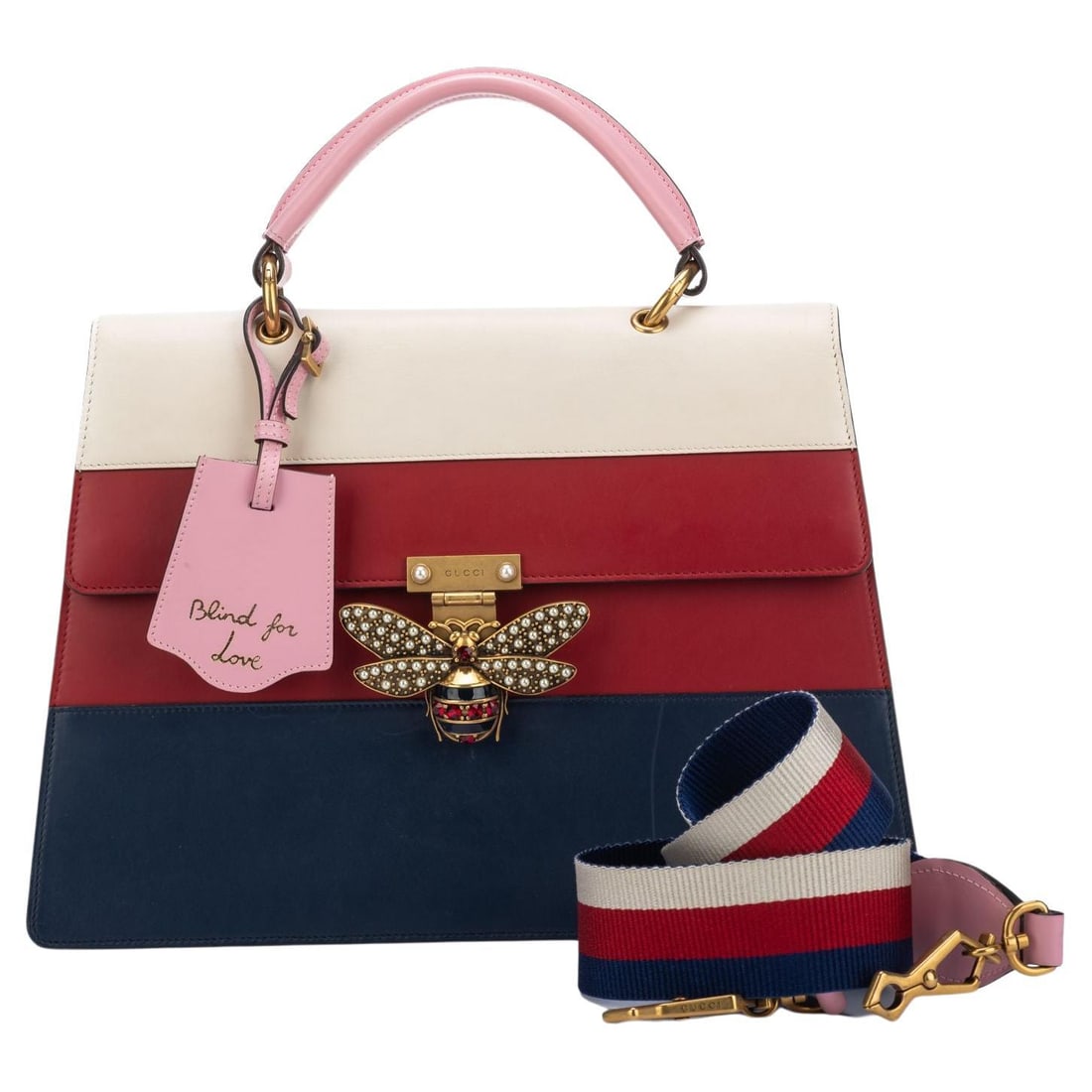 Gucci Large Striped Trapeze Jewel Bag Italy 21st Century (1 of 18)