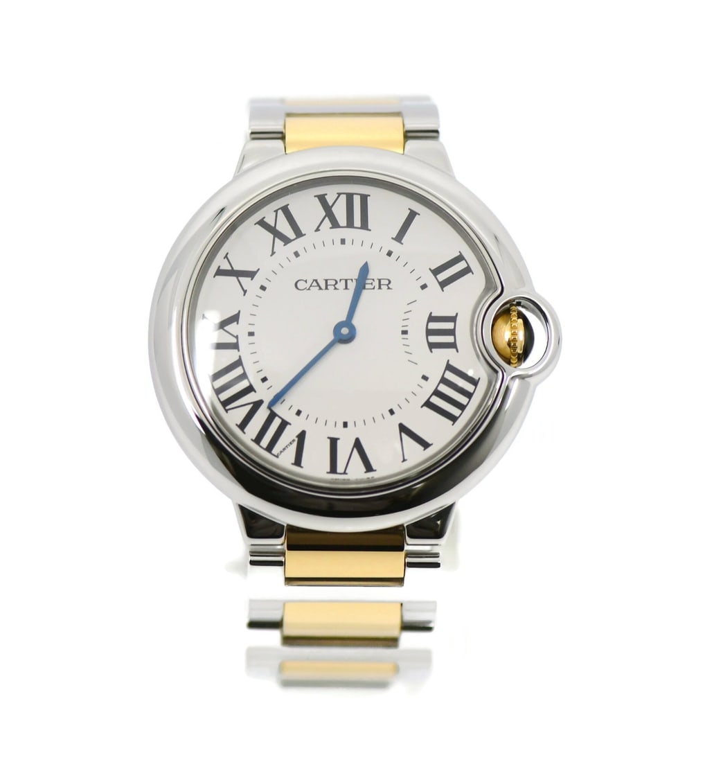Cartier Ballon Bleu Stainless Steel and 18K Quartz Wristwatch W69008Z3 36mm with Box (1 of 5)