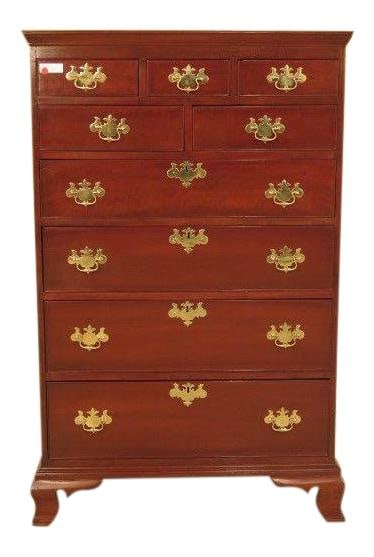 Antique Cherry Wood Chest of Drawers 1820s-1840s American Craftsmanship (1 of 10)