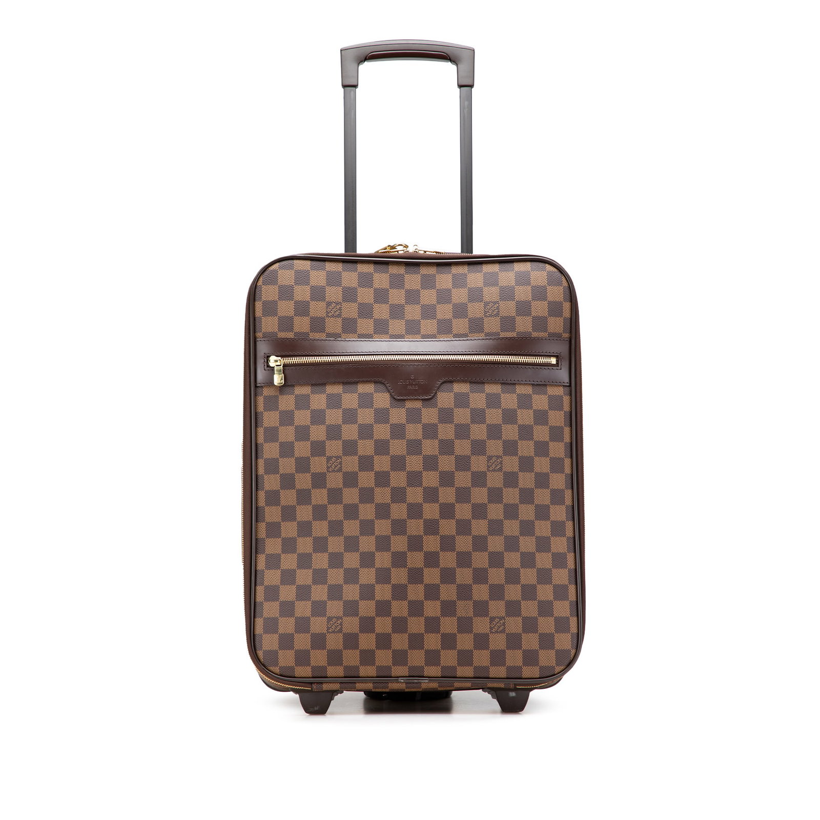Louis Vuitton Damier Ebene Pegase 45 Travel Bag with Leather Trim (1 of 12)