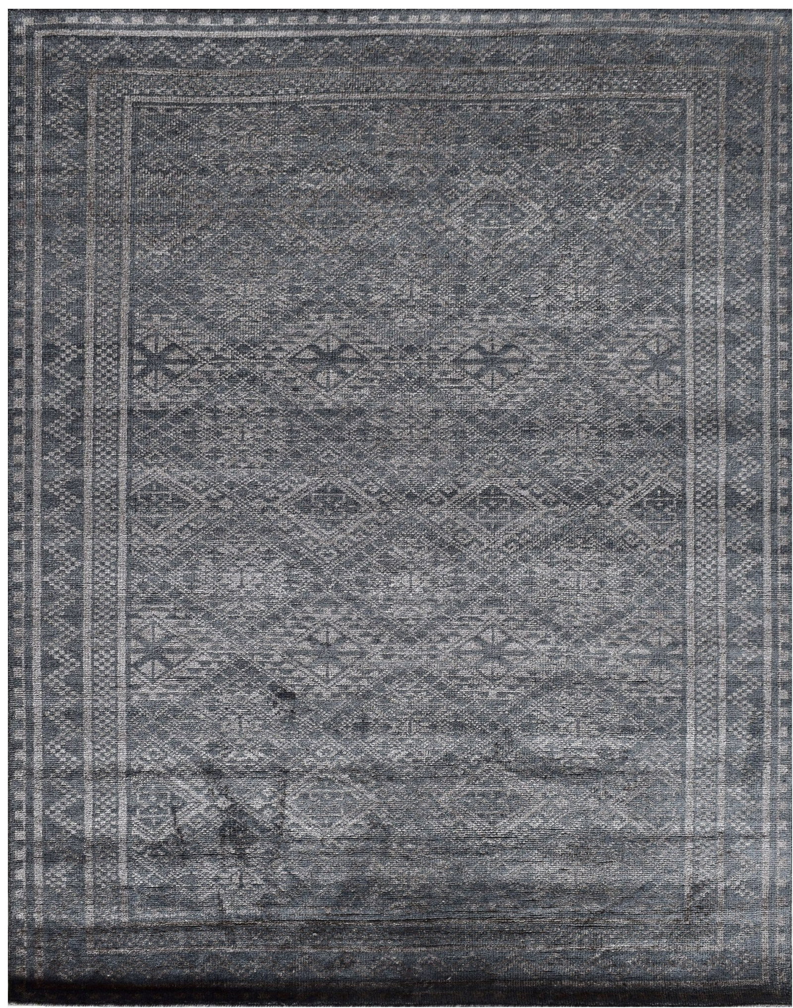8x10 Gray Wool Handcrafted Area Rug Modern Design India: 8x10 Gray Wool Handcrafted Area Rug Modern Design India Free continental US Shipping Elevate your home decor with this stunning 8 x 10 Gray Wool Modern Handmade Rug. Designed to blend seamlessly with