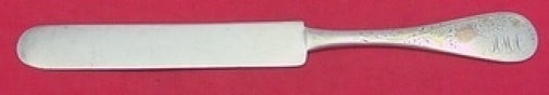 Whiting Number 22 Sterling Silver Dessert Knife 8" with Gold Leaves Butterfly: Whiting Number 22 Sterling Silver Dessert Knife 8" with Gold Leaves Butterfly This exquisite dessert or breakfast knife is crafted by Whiting, made from sterling silver and measures 8 inches in length