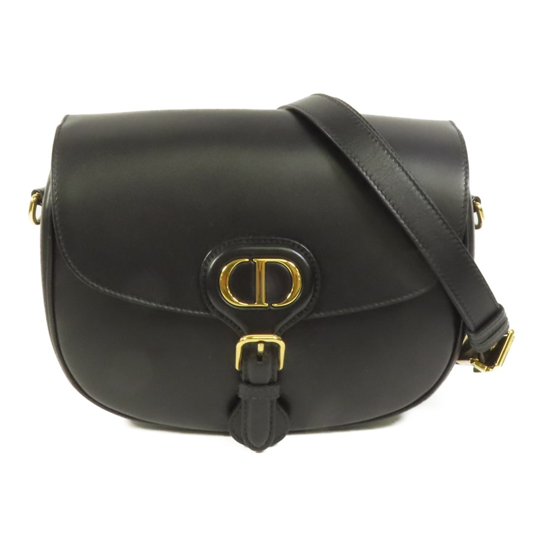 Dior Bobby Medium Black Calfskin Shoulder Bag with Gold Tone Hardware (1 of 18)