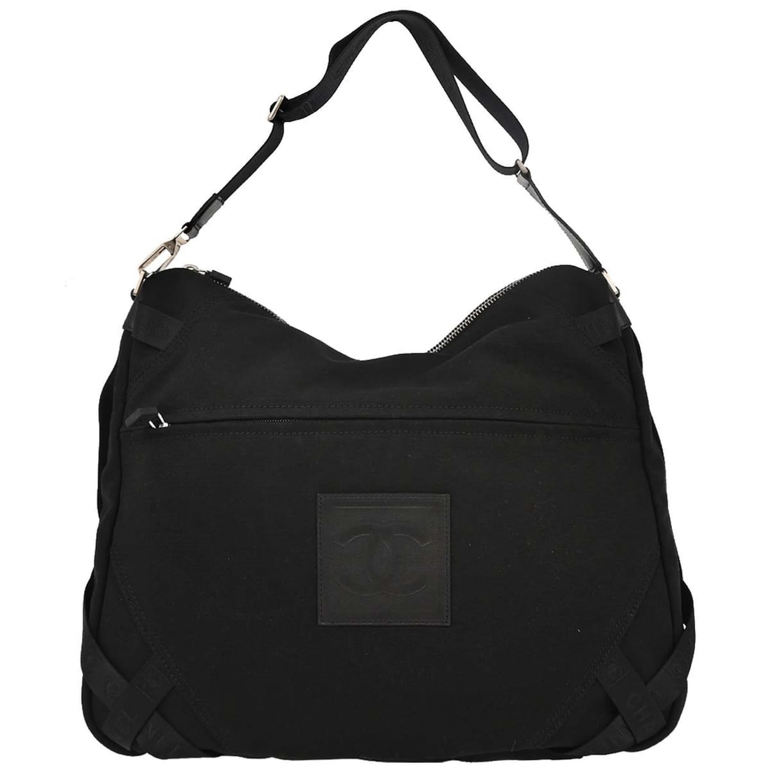 Chanel Black Sport Line Large Shoulder Bag Italy (1 of 11)