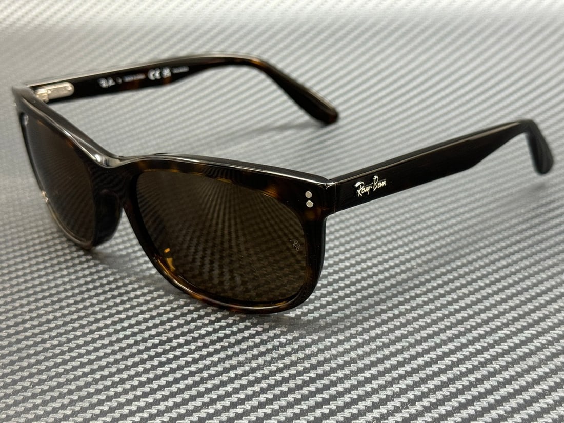 Ray-Ban RB2389 902 57 Brown Polarized Unisex Sunglasses with Authenticity (1 of 5)