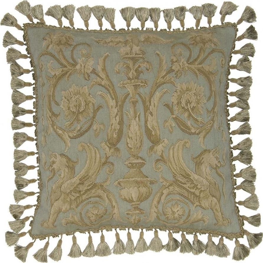 Provence Home Aubusson Velvet Floral Throw Pillow 22x22 (1 of 1)