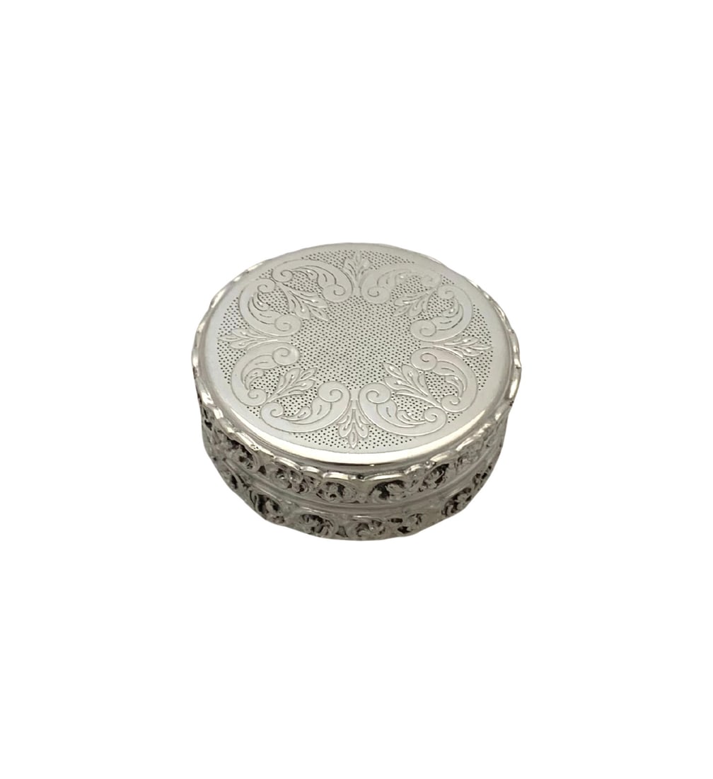 Handmade 925 Sterling Silver Round Snuff Box Besamim Holder (1 of 4)