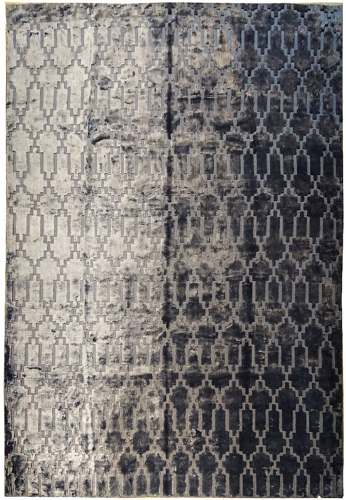 8 x 10 Blue Bamboo Silk Modern Area Rug Handwoven Luxury: 8 x 10 Blue Bamboo Silk Modern Area Rug Handwoven Luxury Free continental US Shipping Elevate your living space with this exquisite 8 x 10 Blue Modern Rug, crafted from a luxurious bamboo silk blend.