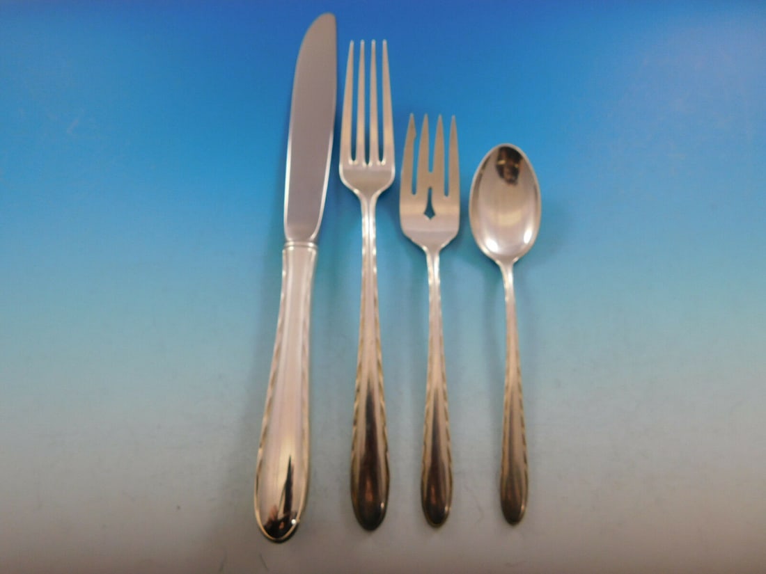 Towle Silver Flutes Sterling Silver 4-Piece Dinner Place Setting (1 of 4)