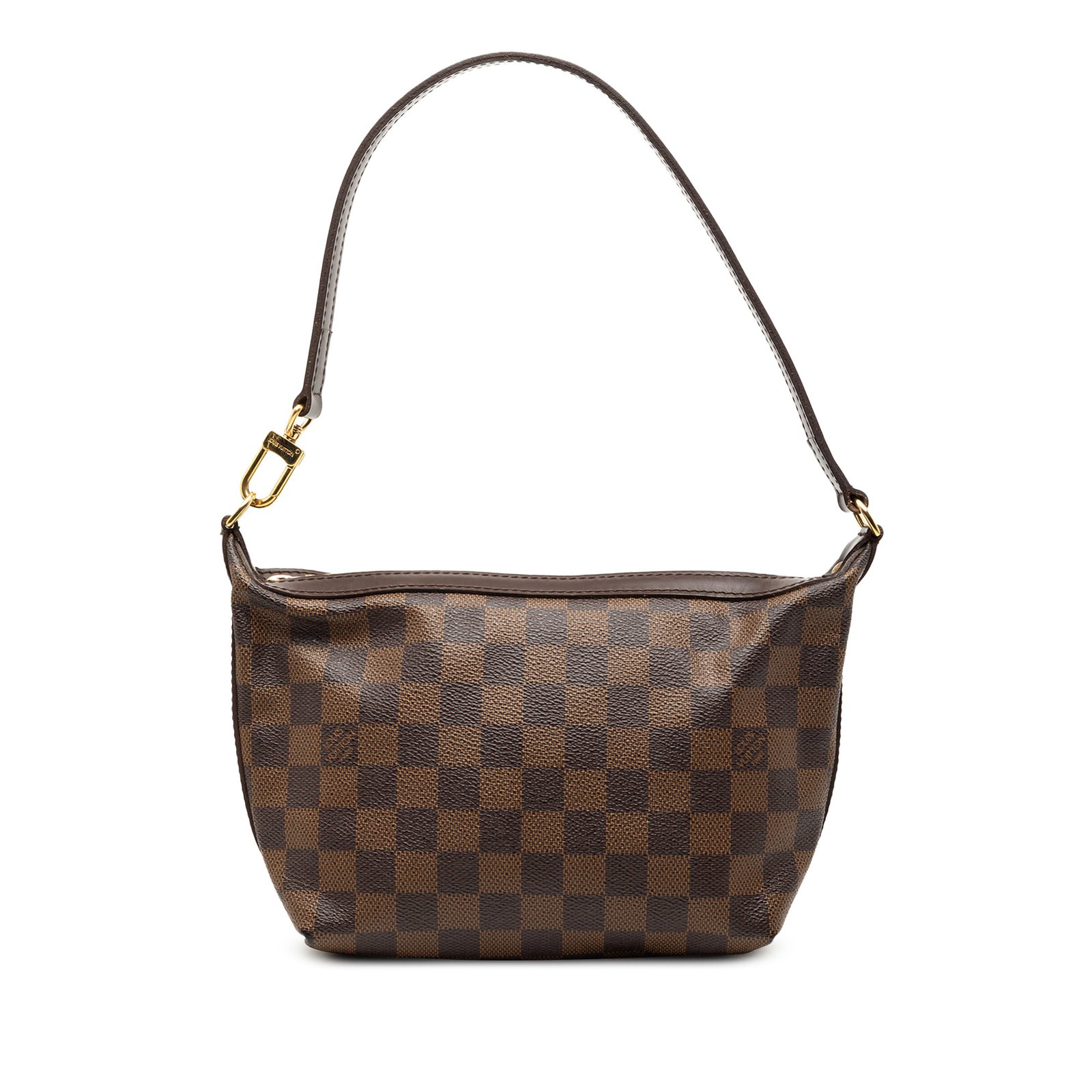 Louis Vuitton Illovo PM Brown Damier Ebene Canvas Shoulder Bag: Louis Vuitton Illovo PM Brown Damier Ebene Canvas Shoulder Bag The Louis Vuitton Damier Ebene Illovo PM is crafted with signature Damier canvas and leather trim, featuring a flat leather strap and a t