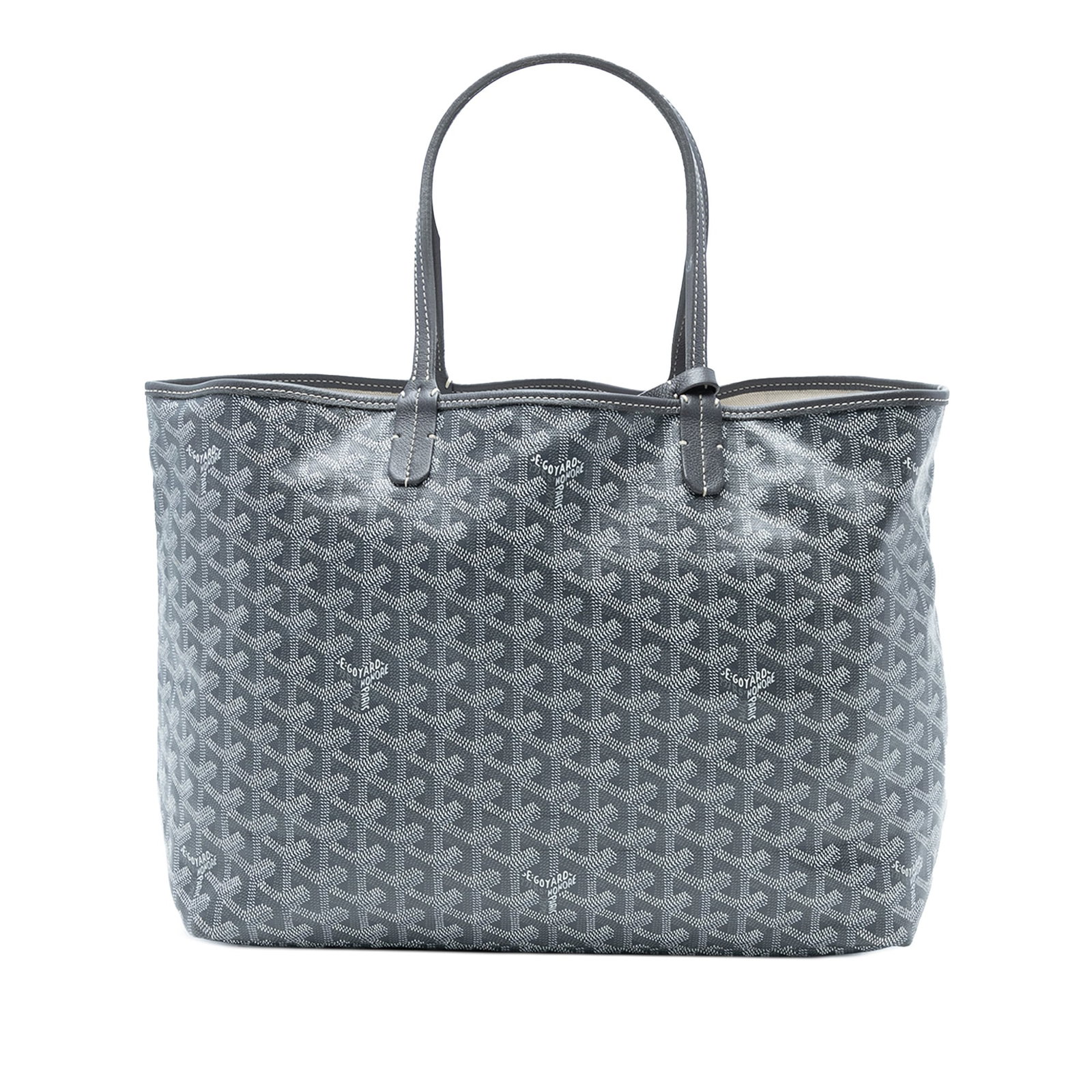Goyard Saint Louis PM Coated Canvas Bag Gray (1 of 8)