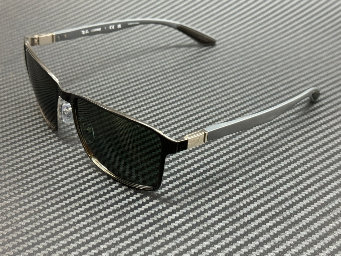 Ray-Ban RB3721 Black Dark Green Unisex Sunglasses with Authenticity Certificate (1 of 4)