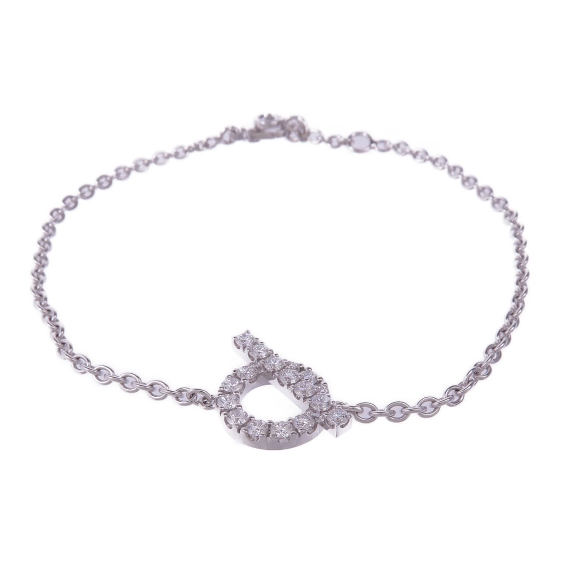 HERMES Finesse Diamond Bracelet in 18K White Gold (1 of 11)