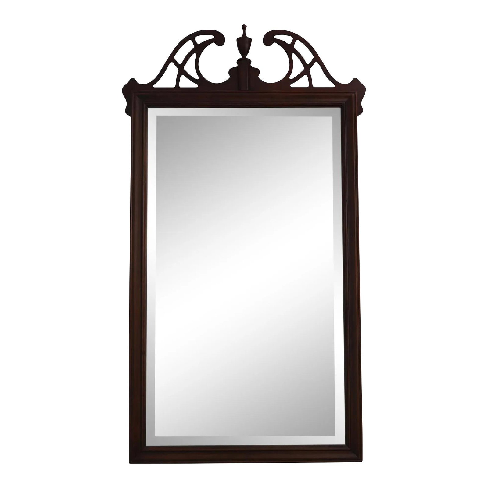 Drexel Chippendale Mahogany Mirror with Pediment Top (1 of 10)