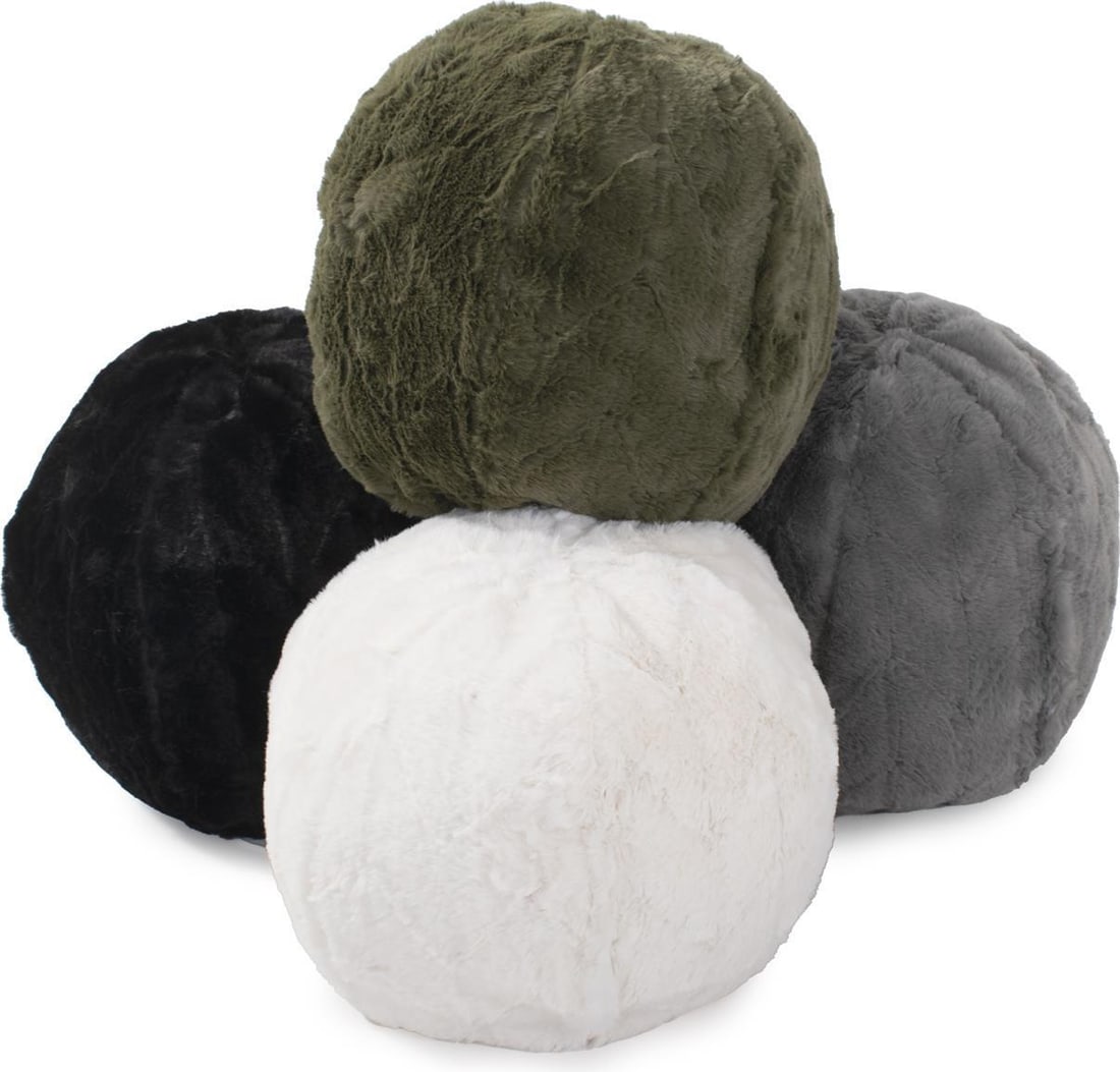 Howard Elliott Angora Stone Gray Rectangle Pillow 14 x 22 (1 of 18)