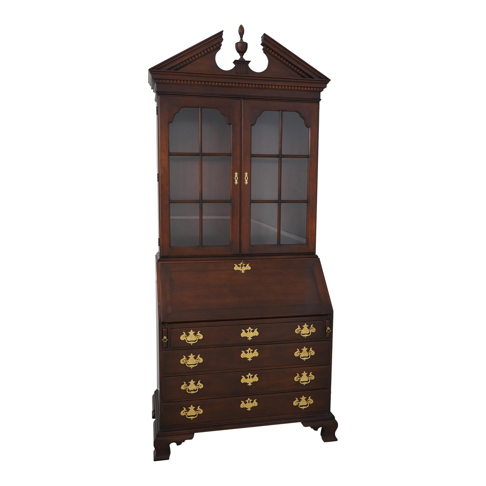 Statton Old Towne Cherry Secretary Desk with Bookcase Top: Statton Old Towne Cherry Secretary Desk with Bookcase Top This elegant Statton Old Towne Cherry Secretary Desk with Bookcase Top features a timeless traditional design with Chippendale style elements.