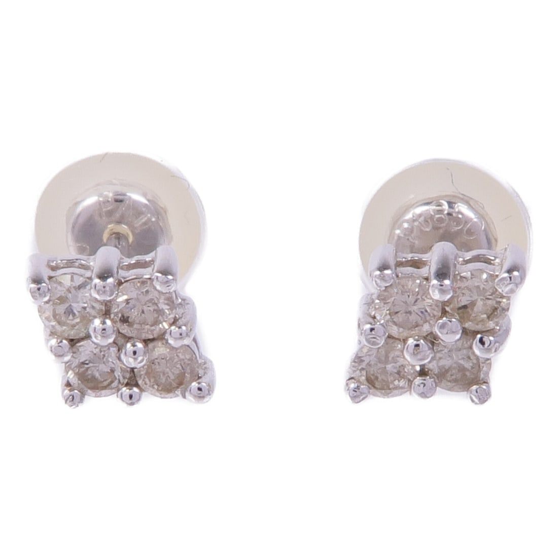 JEWELRY Diamond Pierced Earrings 18K White Gold and Platinum: JEWELRY Diamond Pierced Earrings 18K White Gold and Platinum These stunning pierced earrings are crafted from 18K white gold (K18WG) and feature sparkling clear diamonds, making them a perfect accesso