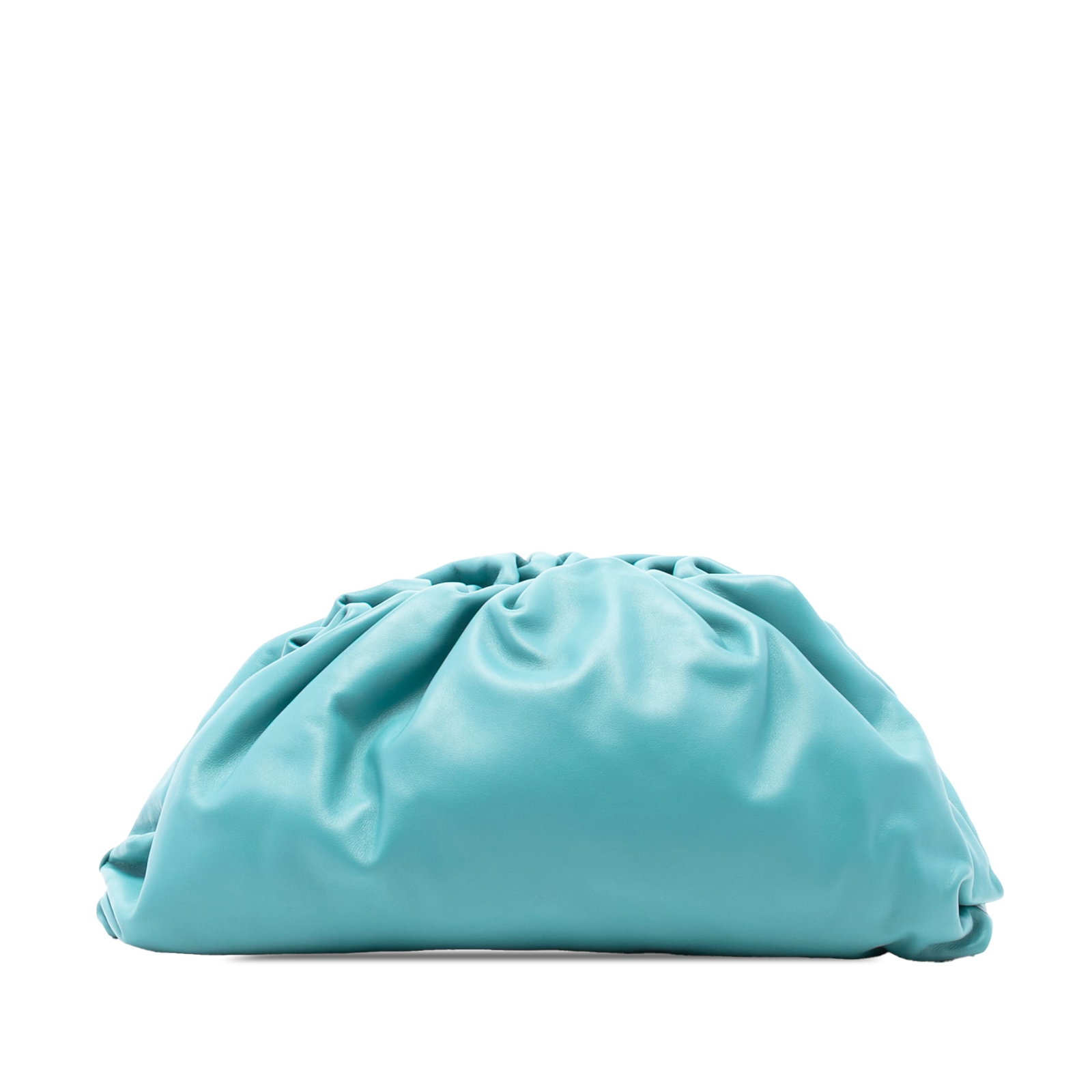 Blue Leather Bottega Veneta The Pouch Clutch Bag with Magnetic Closure (1 of 7)