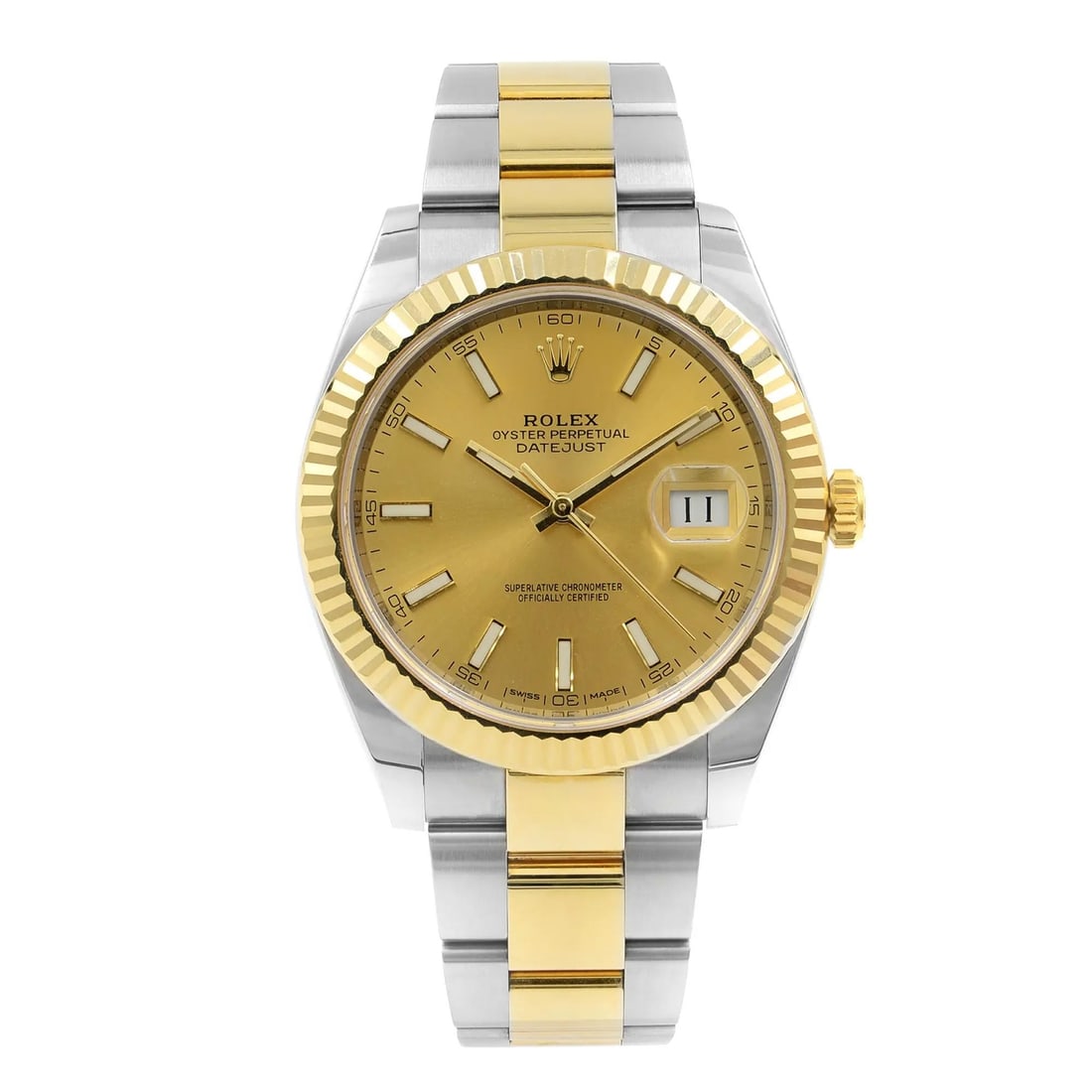 Rolex Datejust 41 Automatic Watch 126333 Gold Steel Champagne Dial (1 of 6)