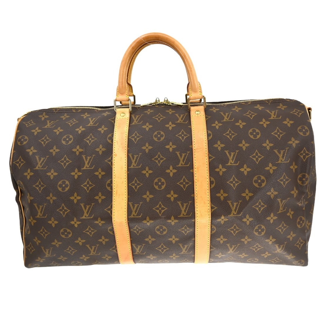 Louis Vuitton Keepall Bandouliere 50 Monogram Canvas Travel Bag Brown (1 of 15)