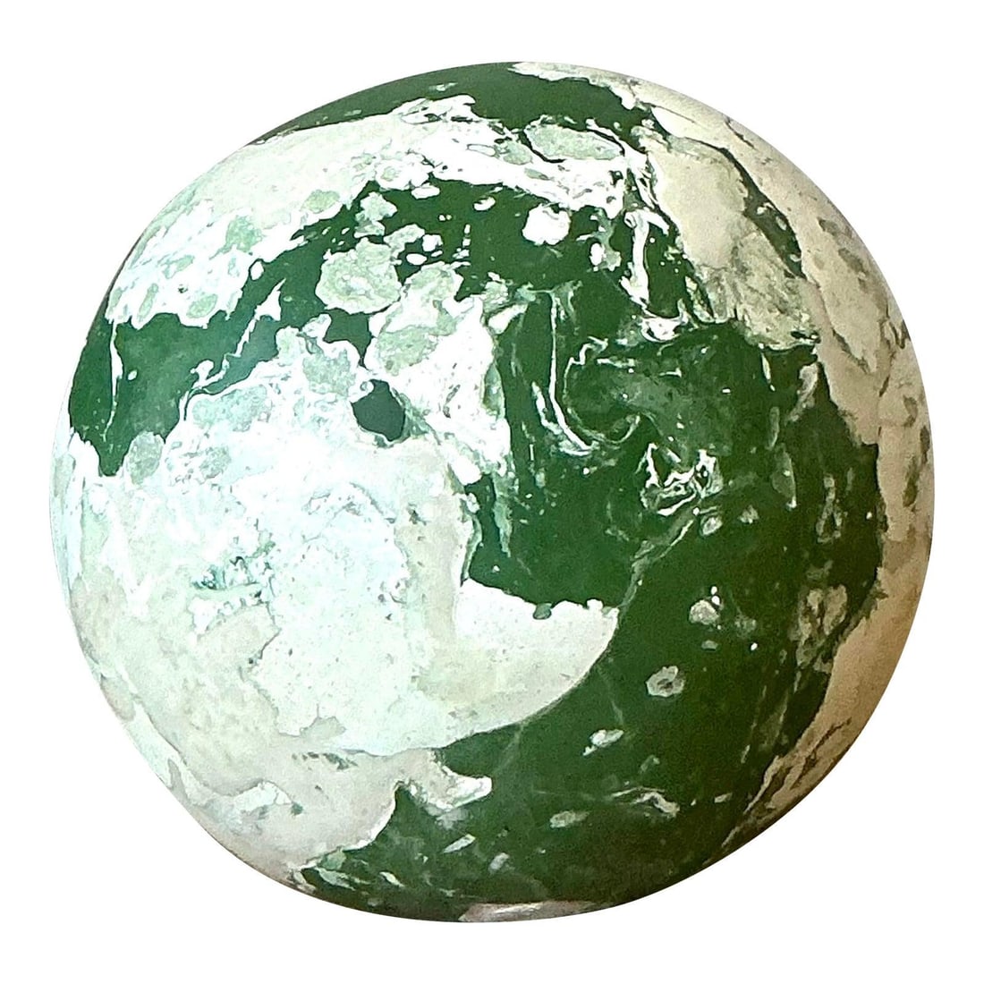 Handcrafted Scagliola Pigmented Plaster Sphere Decorative Accent 4.75 Inch (1 of 5)