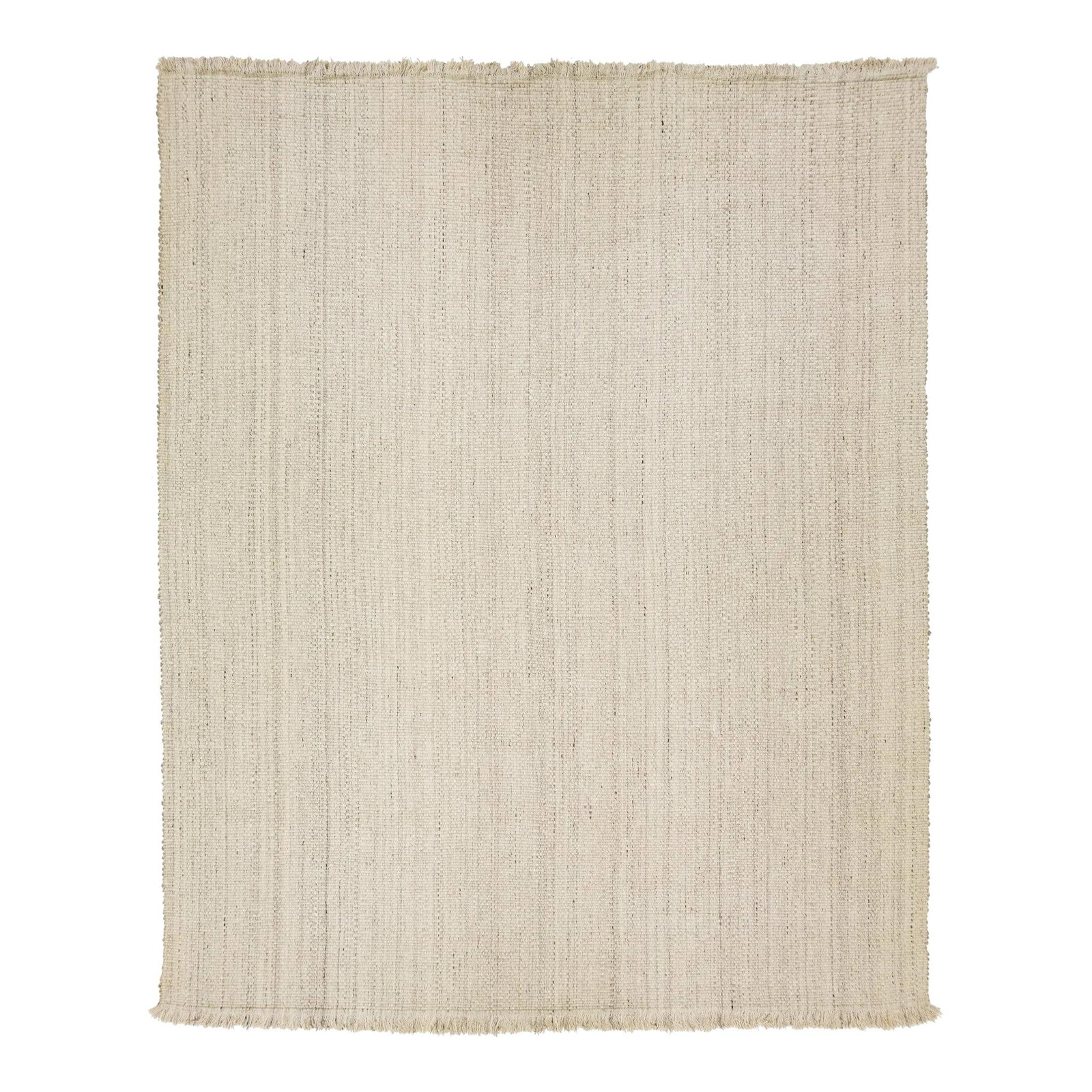 12 x 15 Beige Wool Kilim Rug with Geometric Design: 12 x 15 Beige Wool Kilim Rug with Geometric Design Enhance your living space with this stunning 12'3" x 15'2" modern flatweave wool rug, featuring a chic geometric design against a soft ivory base. Cr