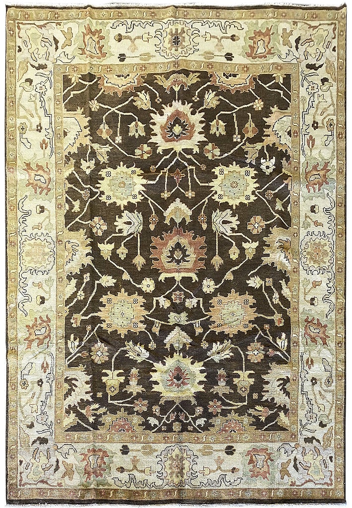 New Oushak Handmade Rug 9.3 x 12.2 Feet Premium Quality (1 of 10)