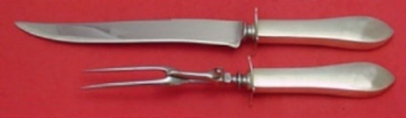Watson Old Colony Sterling Silver Carving Set 2pc Hollow Handle (1 of 2)