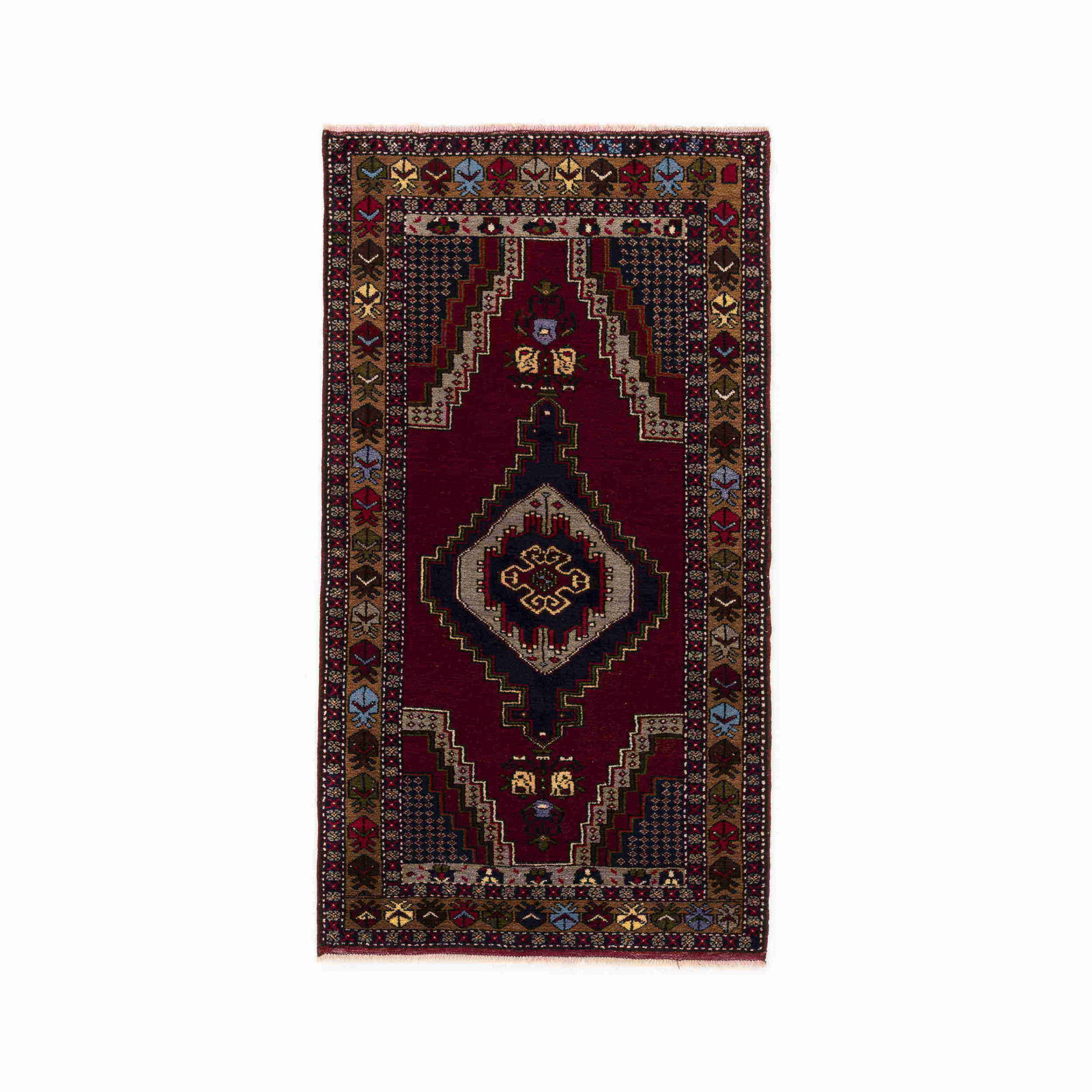 Authentic Handmade Anadol Wool Carpet 44.5 x 80.3 Inches (1 of 8)