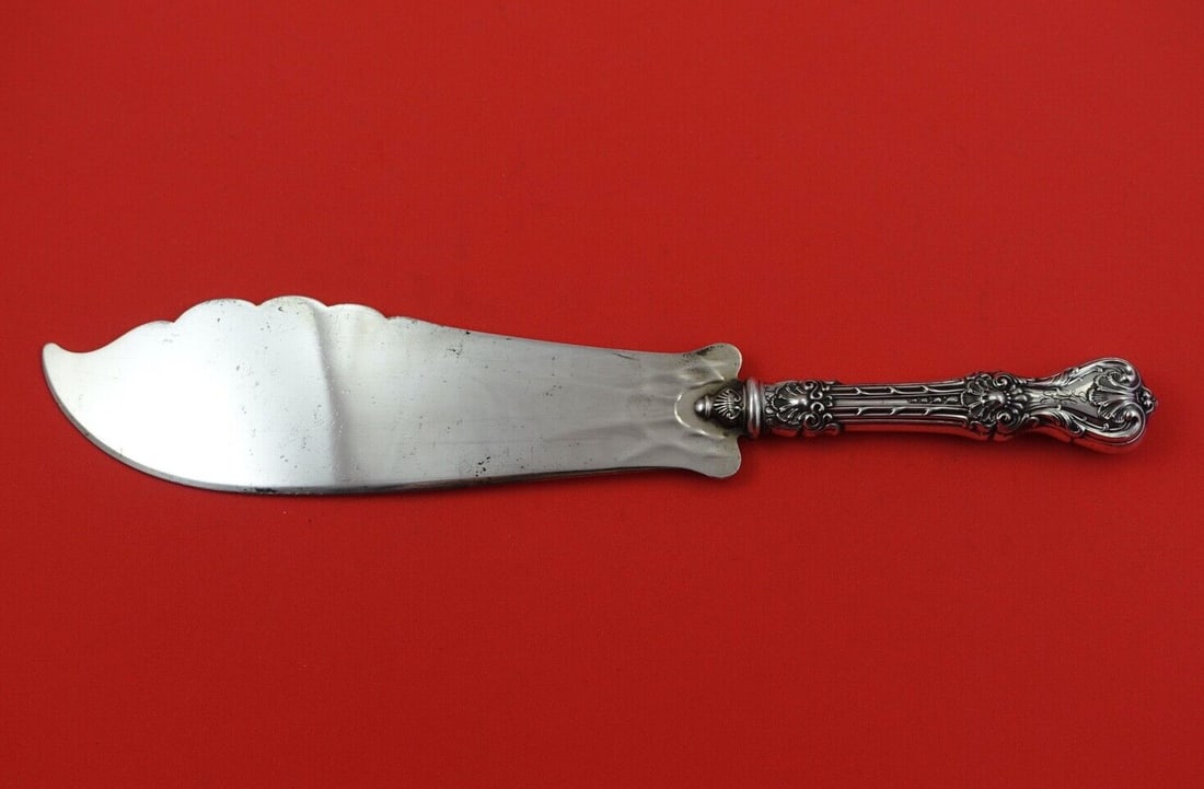 Whiting King Edward Sterling Silver Ice Cream Slice 11 7/8" Monogrammed (1 of 2)