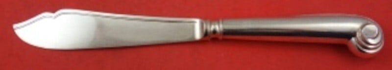 James Robinson Onslow Sterling Silver Fish Knife 8.5" Hollow Pistol Grip (1 of 2)