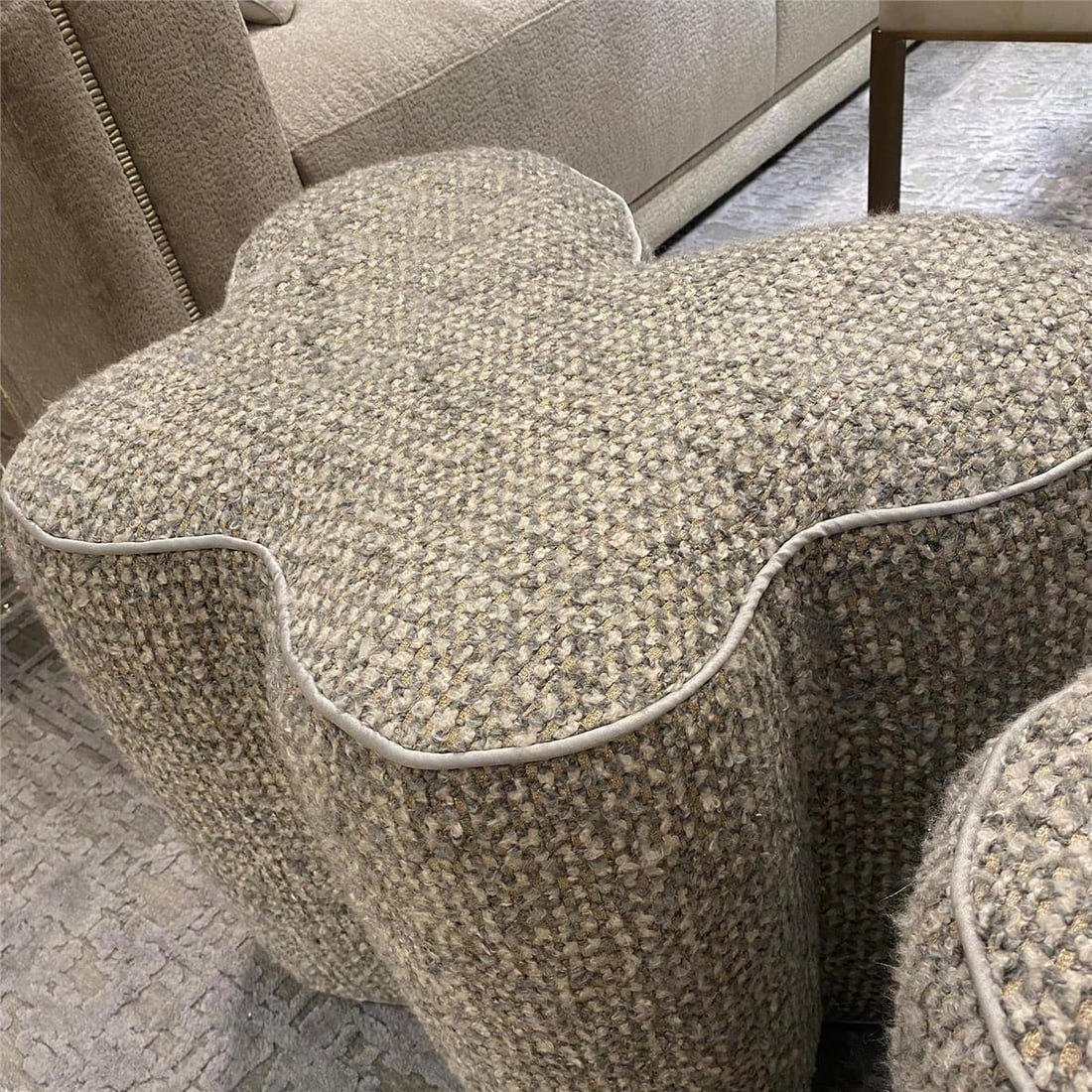 John-Richard Mariposa Butterfly Design Small Ottoman (1 of 1)