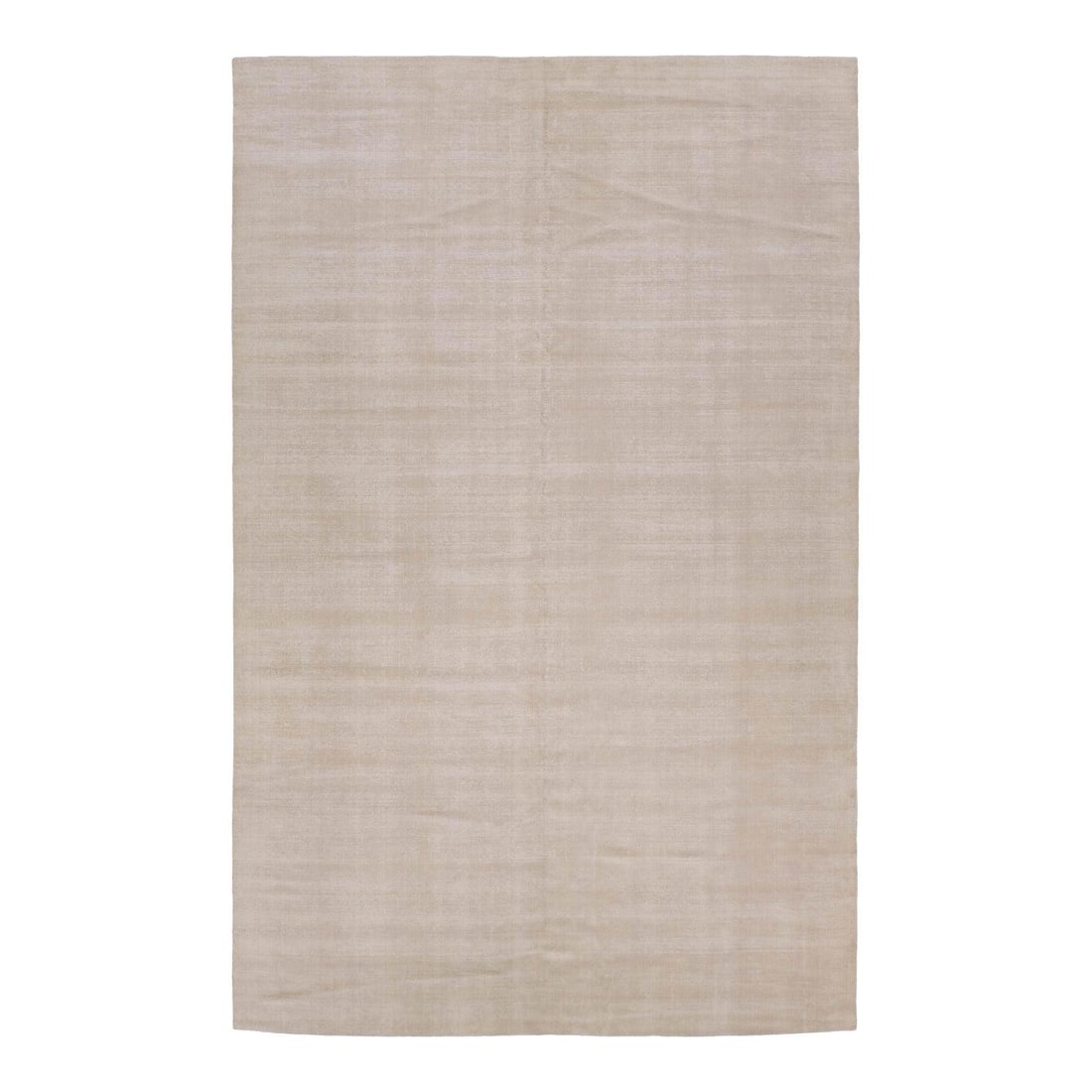 Oversized 12x18 Wool Hand-Loomed Beige Rug with Modern Minimalist Design: Oversized 12x18 Wool Hand-Loomed Beige Rug with Modern Minimalist Design This modern oversized area rug is hand-loomed from 100% premium wool in a solid beige color. Featuring subtle tonal variations,