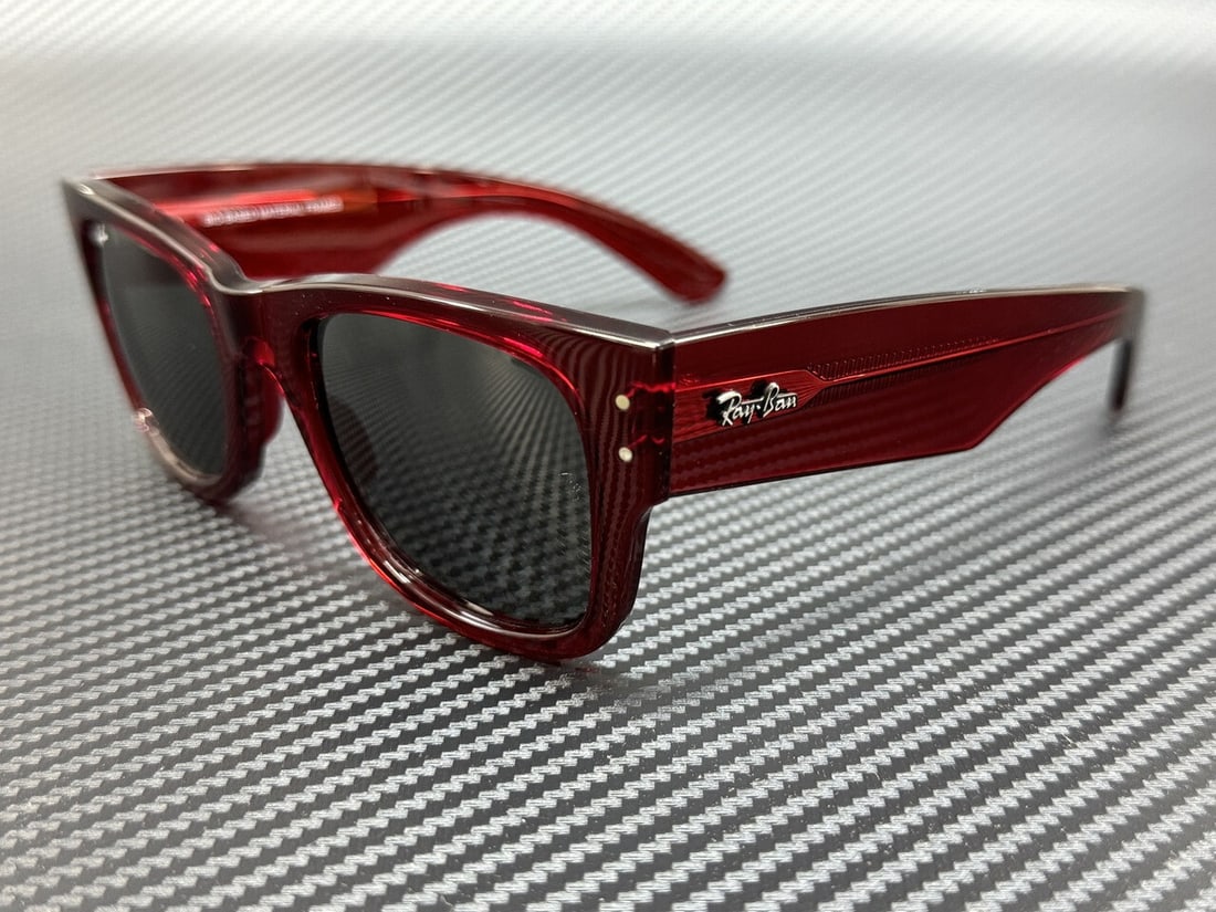 Ray-Ban RB0840S 6679B1 Transparent Red Unisex Sunglasses 51mm (1 of 5)