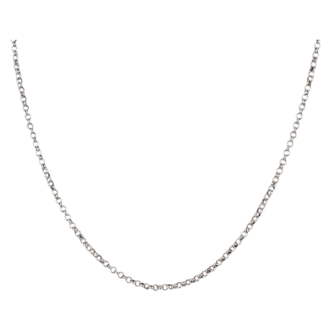 Chrome Hearts Roll Chain Necklace Ag925 Silver Authentic 15.7 Inch (1 of 12)