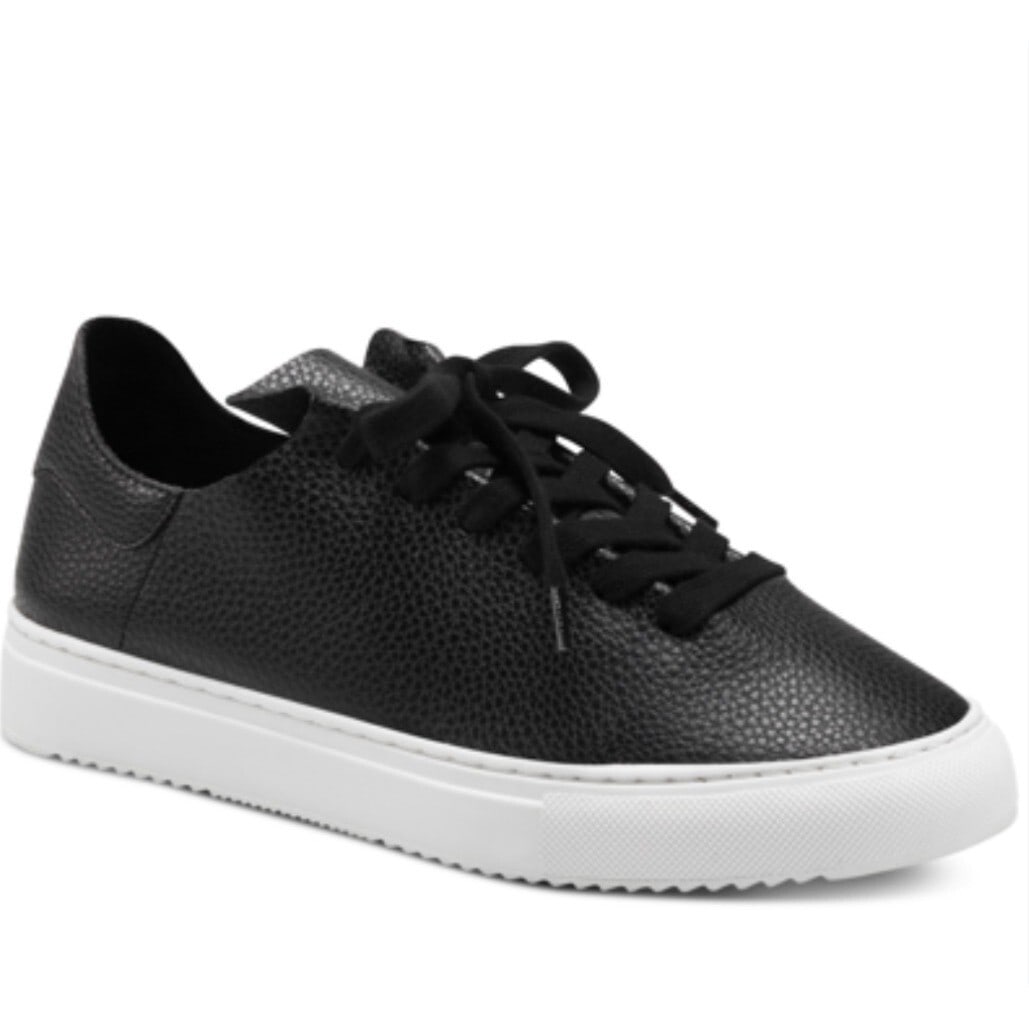 Charter Club Padmaa Black Leather Lace-Up Sneakers 6M Casual Activewear (1 of 3)