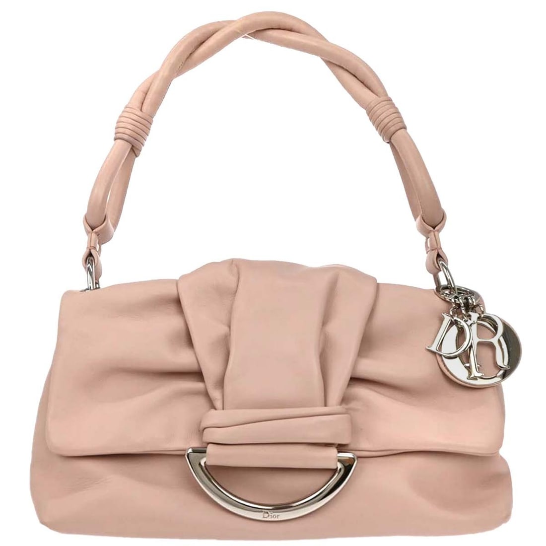 Christian Dior Light Pink Leather Demi Lune Top Handle Handbag (1 of 10)