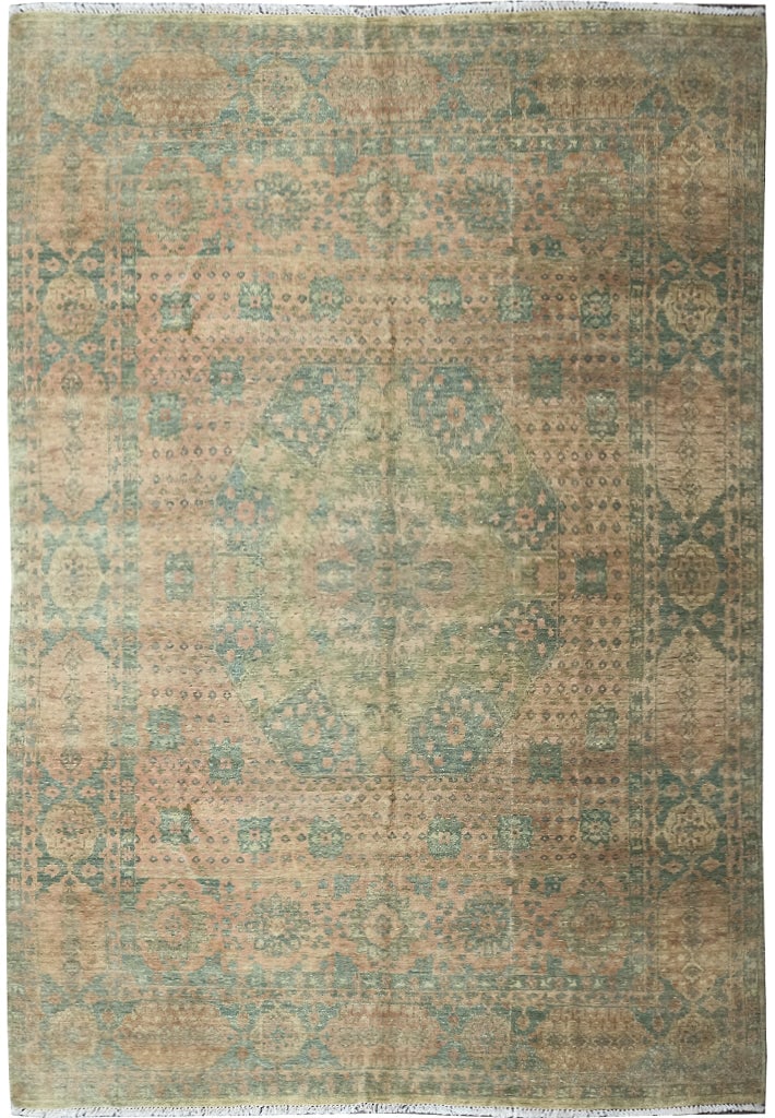 Elegant 7.9 x 9.10 Handmade Oushak Rug for Home Decor (1 of 11)