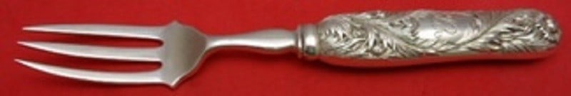 Tiffany & Co Chrysanthemum Sterling Silver 3-Tine Game Fork 6.5" (1 of 1)