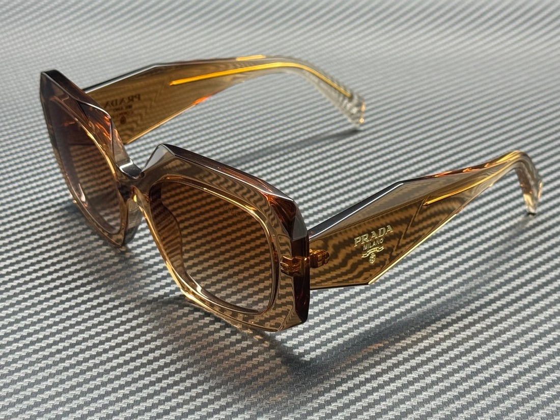 Prada PR B23S Chocolate Brown Gradient 54mm Women's Sunglasses With Case: Prada PR B23S Chocolate Brown Gradient 54mm Women's Sunglasses With Case These PRADA PR B23S 28E50S sunglasses feature a chocolate brown gradient frame with matching brown gradient lenses. Designed fo