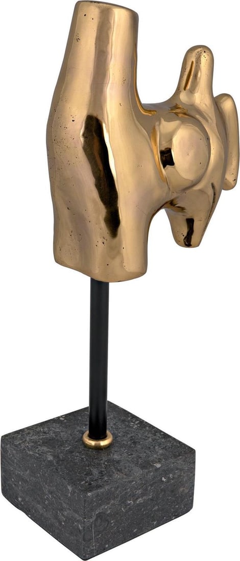 Brass Goker Stand with Marble Base Neo-Classical Revival (1 of 4)